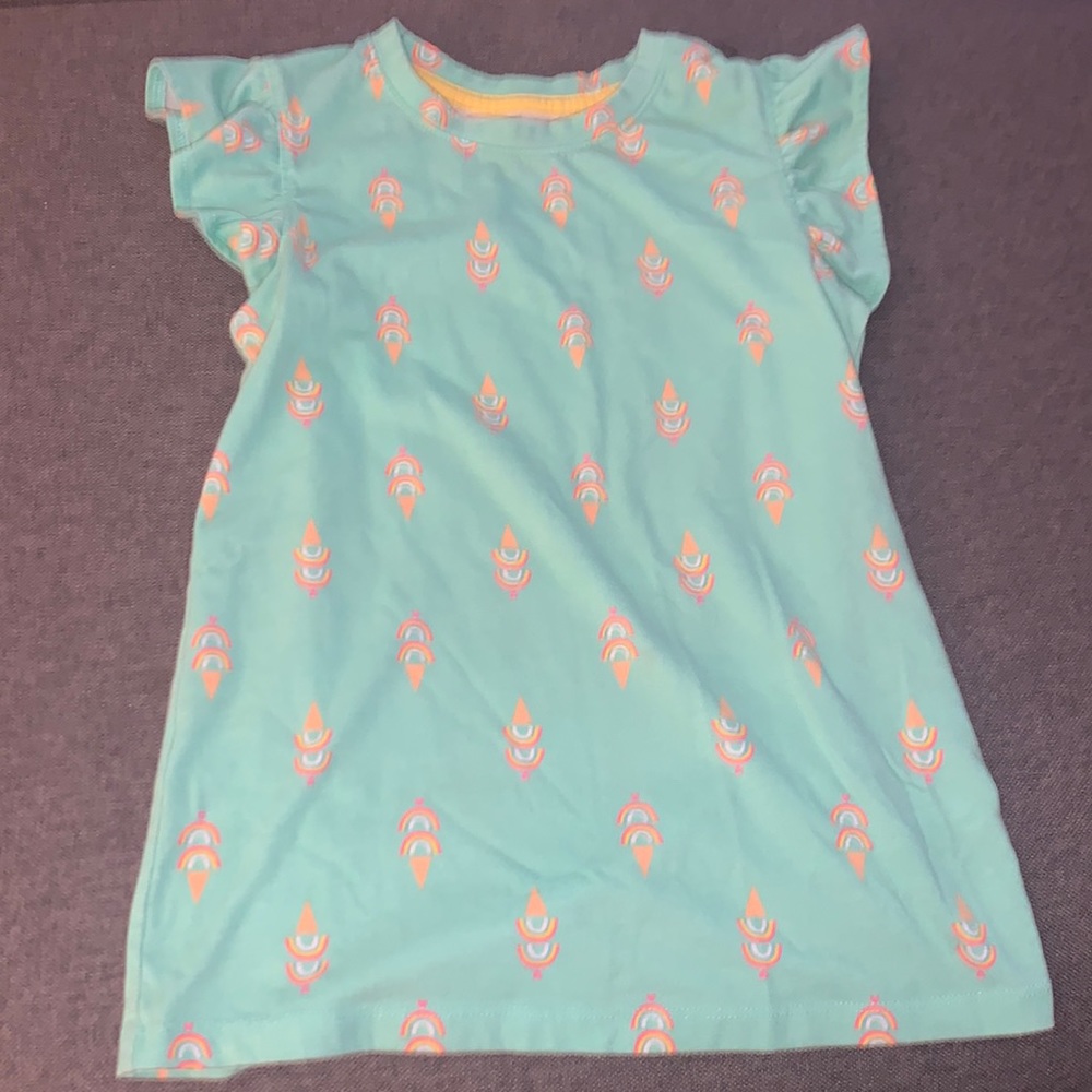 Ruffle sleeve ice cream tee